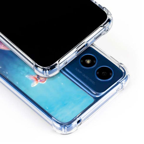 Aurelia Mermaid with Fish by Rachel Anderson Moto G 5G (2024) Clear Case